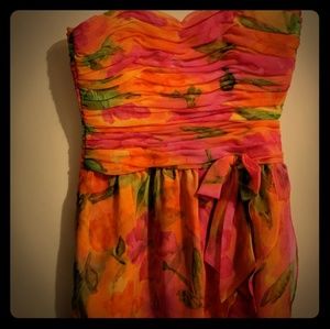 Pink/Orange Mini Dress Allison George